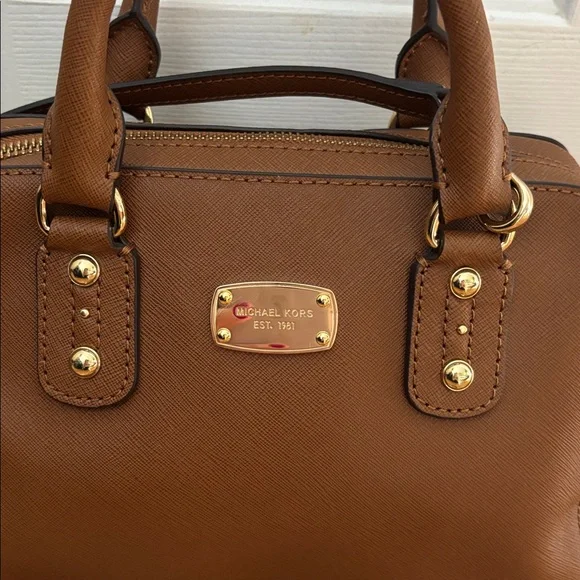 Michael Kors Sandrine Satchel Crossbody Strap Bag Saffiano Leather - Picture 6 of 15